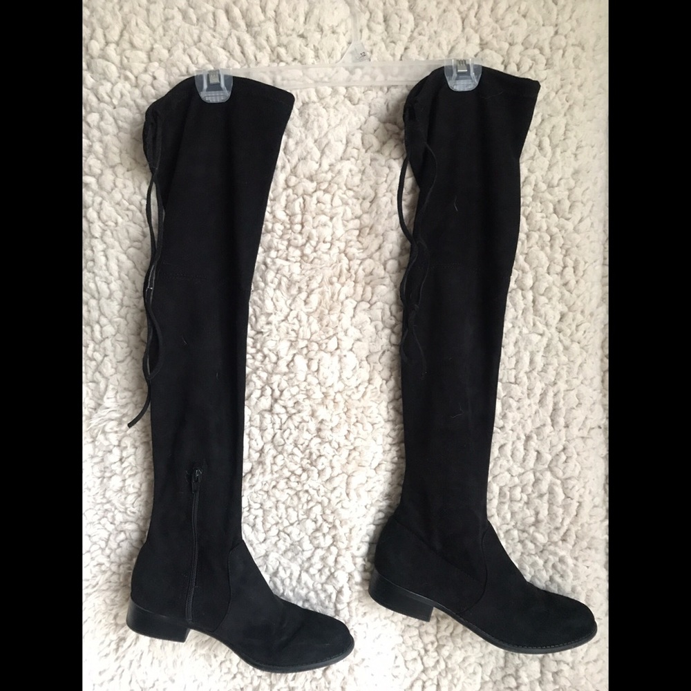 Over The Knee Black Boots